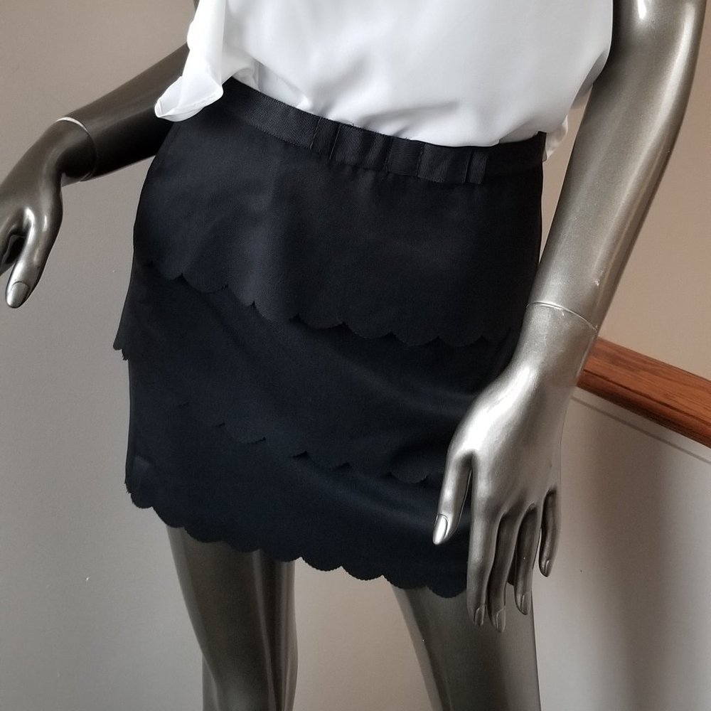 Black Scallop Skirt